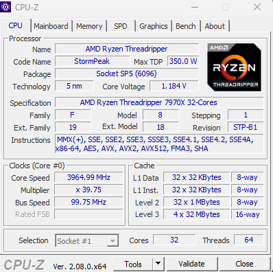 Threadripper 5970x 2025